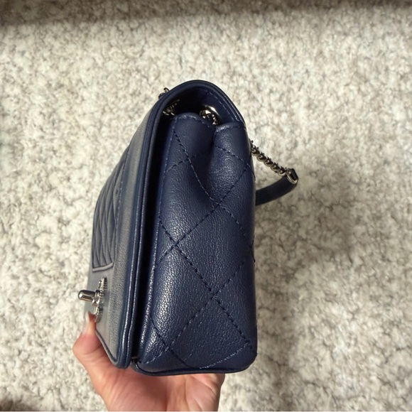 Chanel Navy Quilted Handbag - Picture 3 of 16